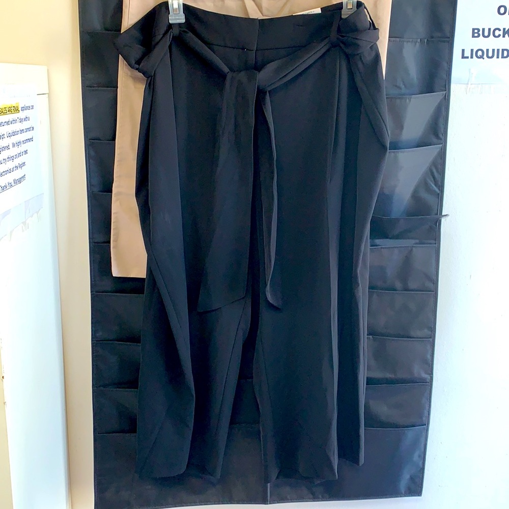 NWT Alfani 24W black dress pants with tie waist